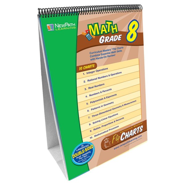 Newpath Learning Math Skills Curriculum Mastery® Flip Chart, 10 Pages, Grade 8 33-8001